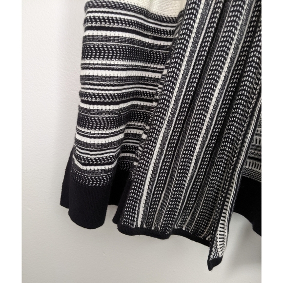 Vince 100% Cotton Multi Stripe Open Cardigan Sweater - Picture 6 of 8
